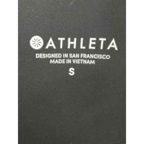 Athleta Crop Black Side Cut Out Design Side Detail Legging Size S - Picture 4 of 7